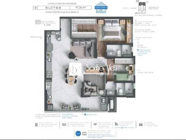 #1335 - Apartamento para Venda em São José dos Campos - SP - 2