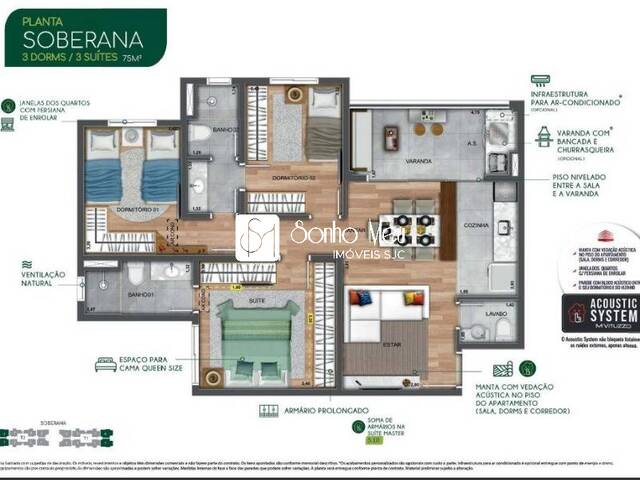 #1345 - Apartamento para Venda em São José dos Campos - SP - 3