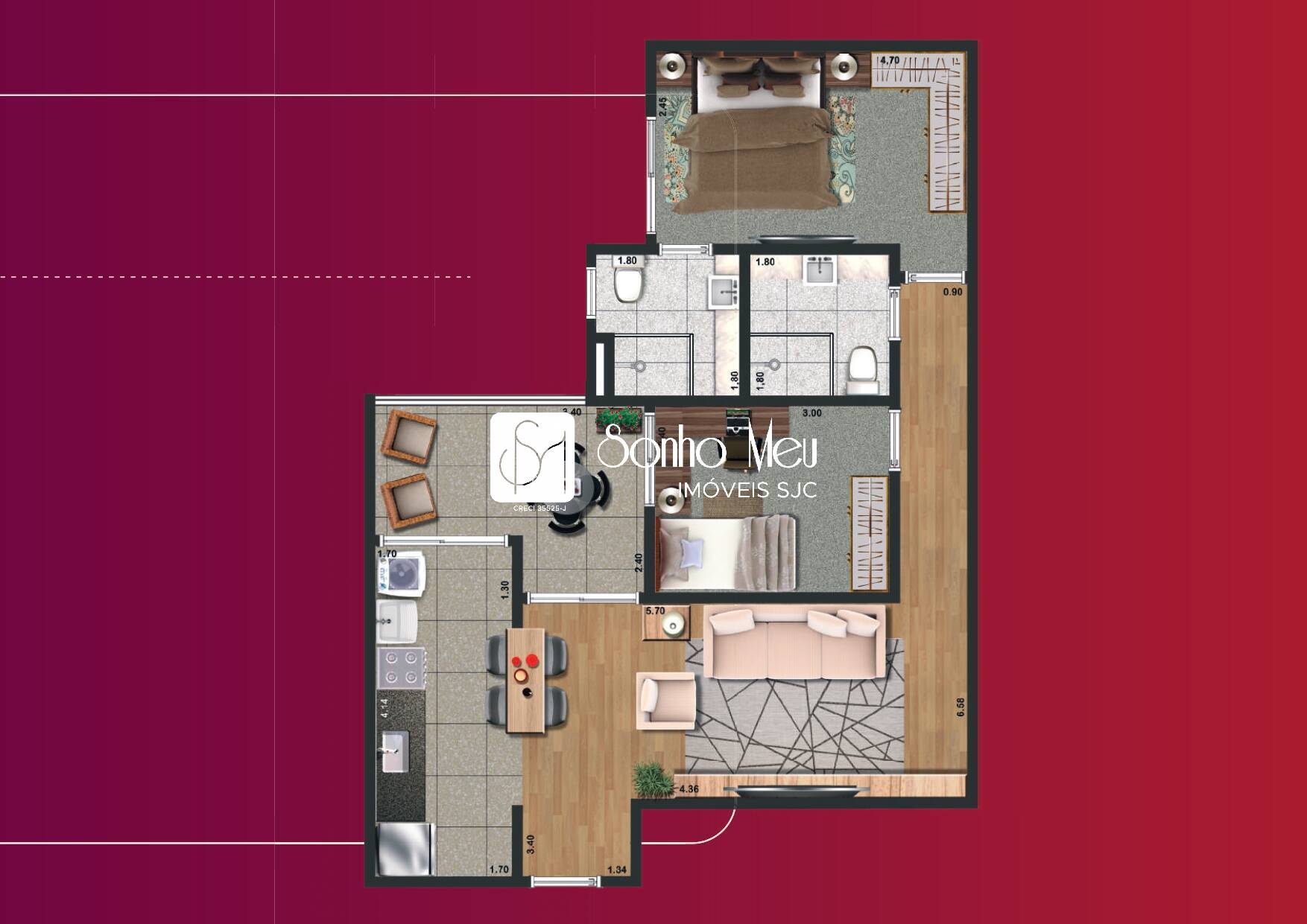 Apartamento, 2 quartos, 66 m² - Foto 18