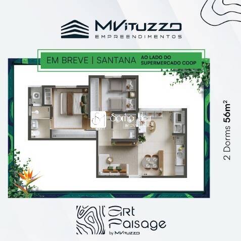 Apartamento, 2 quartos, 56 m² - Foto 2
