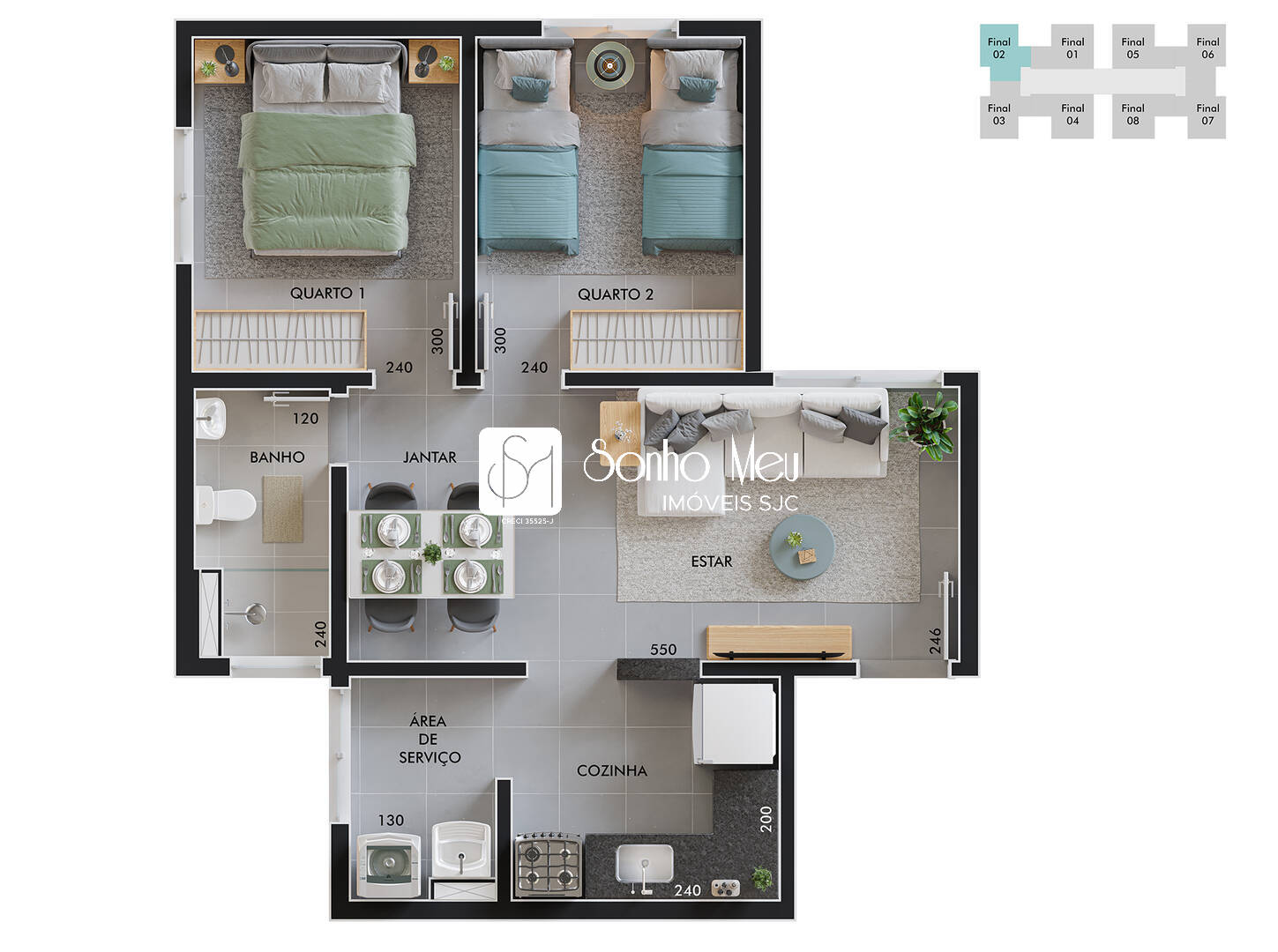 Apartamento, 2 quartos, 46 m² - Foto 22