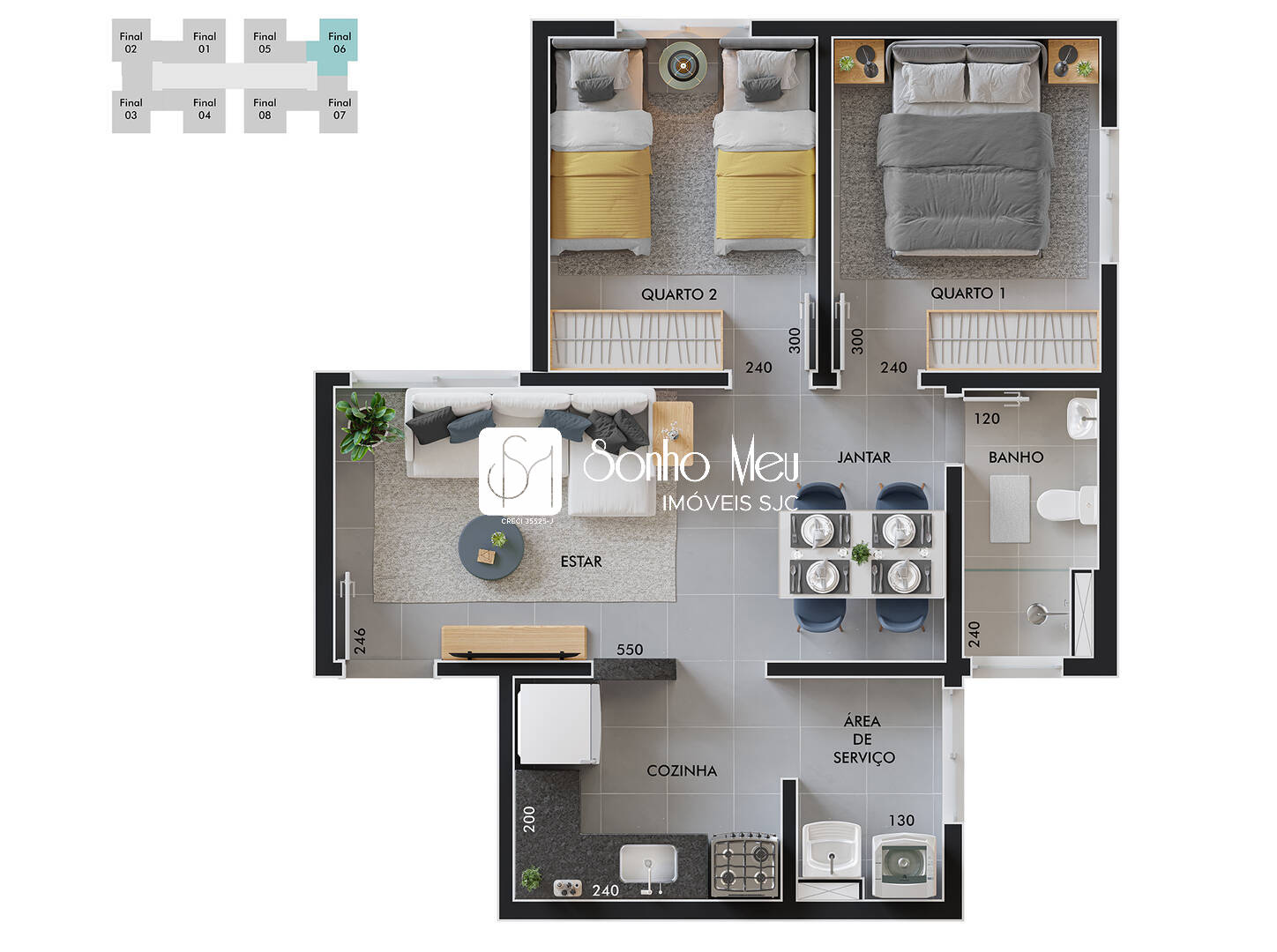 Apartamento, 2 quartos, 46 m² - Foto 17