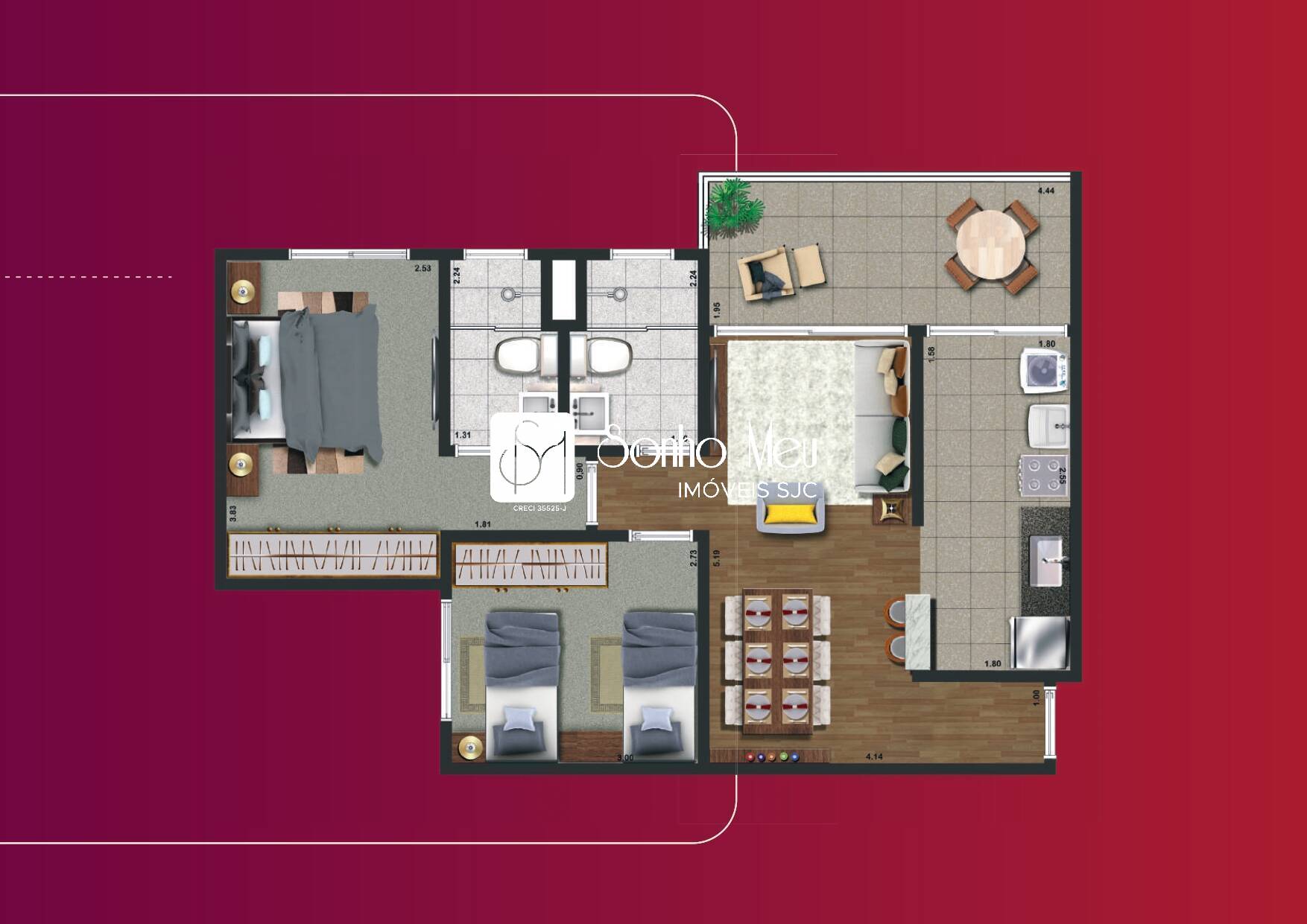 Apartamento, 2 quartos, 65 m² - Foto 16