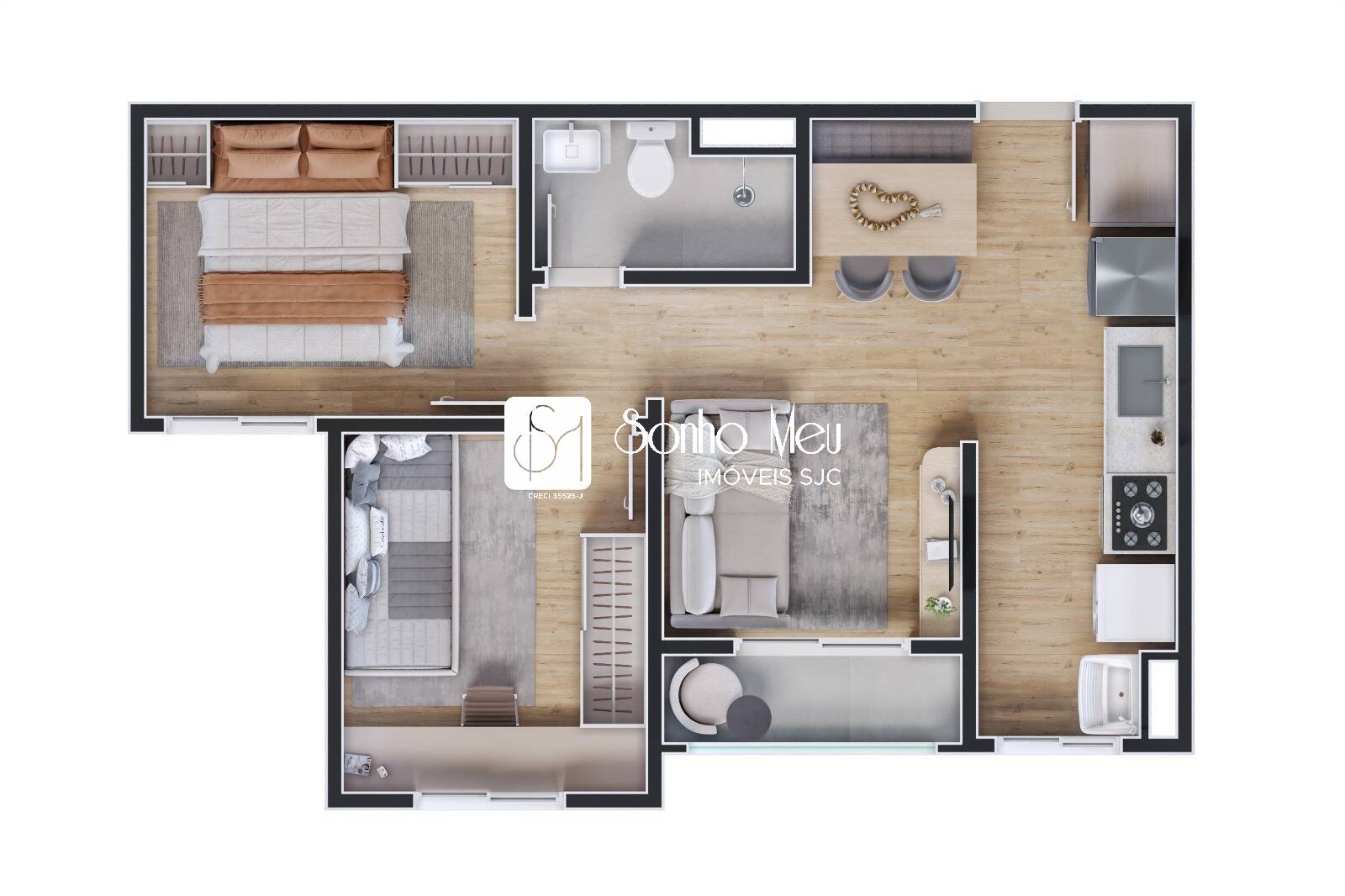 Apartamento, 2 quartos, 42 m² - Foto 9