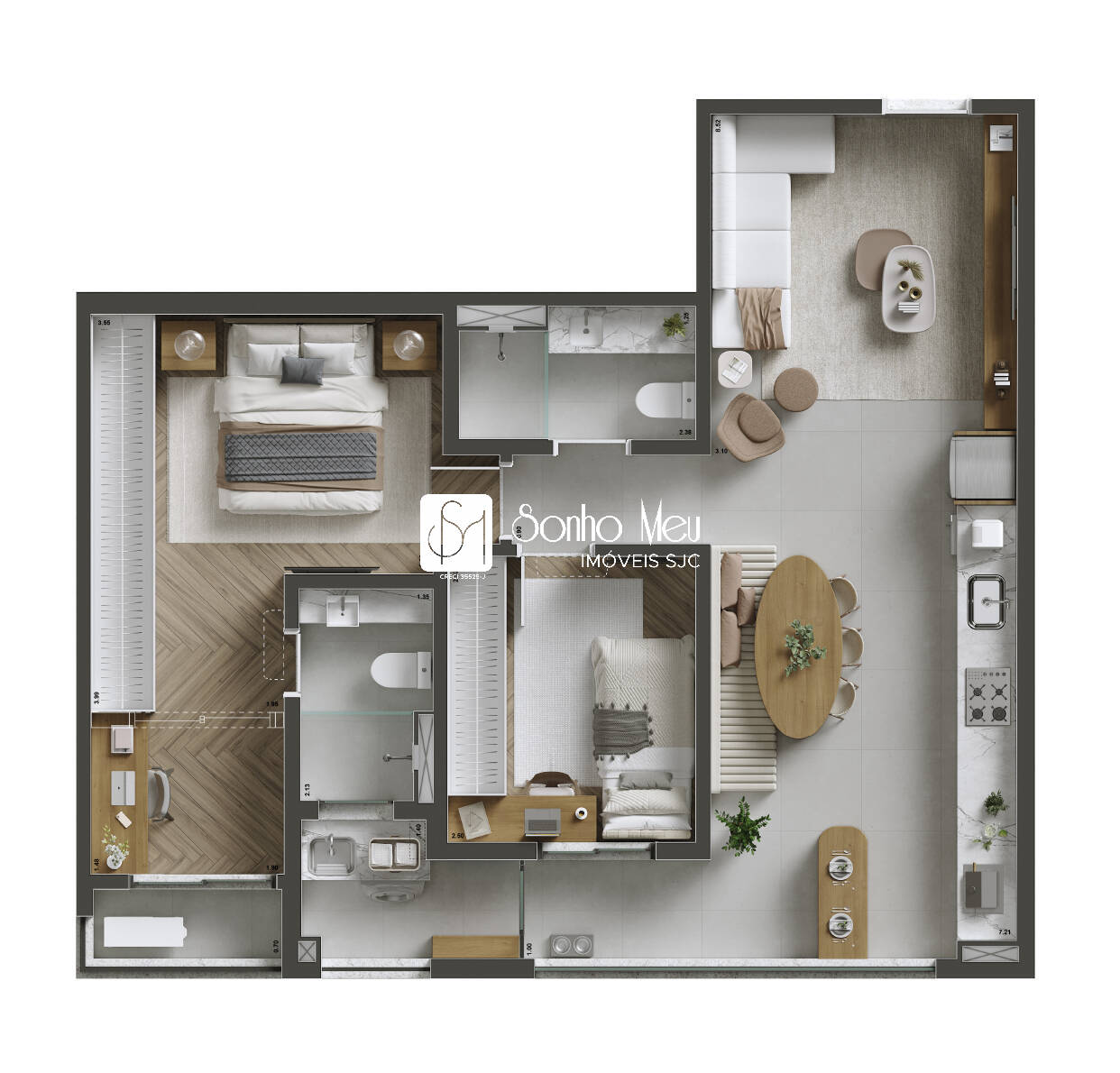 Apartamento, 2 quartos, 71 m² - Foto 22