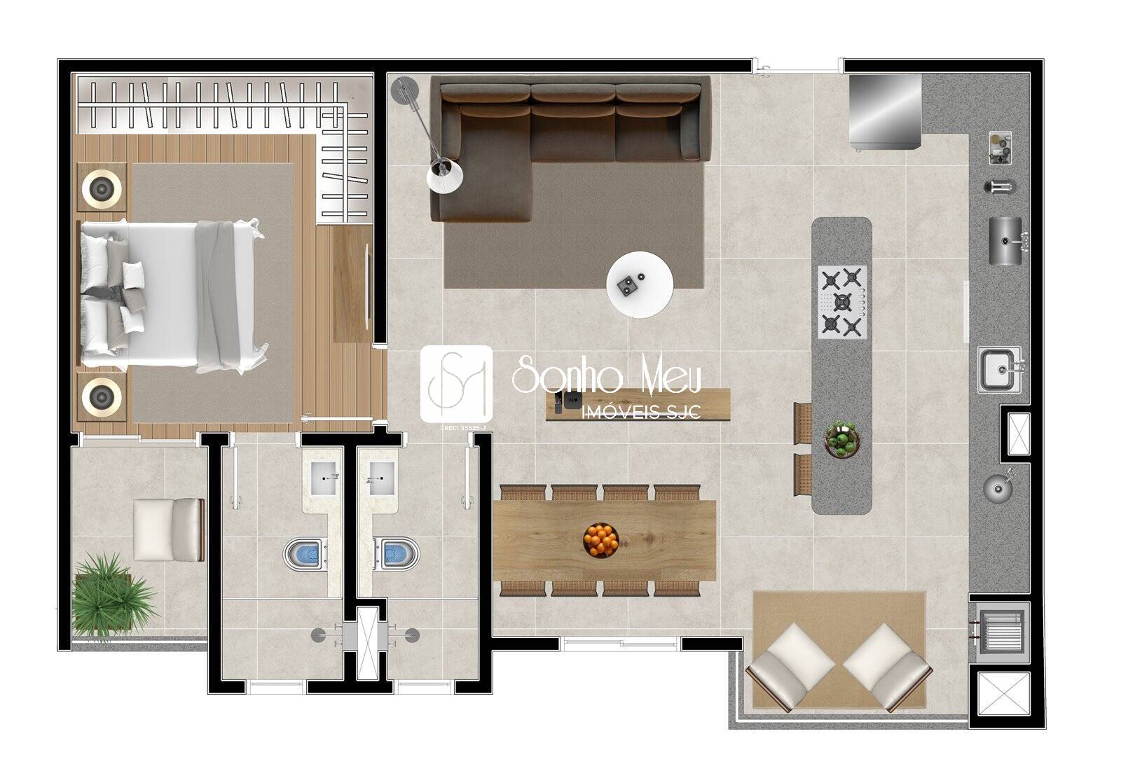 Apartamento, 2 quartos, 61 m² - Foto 8