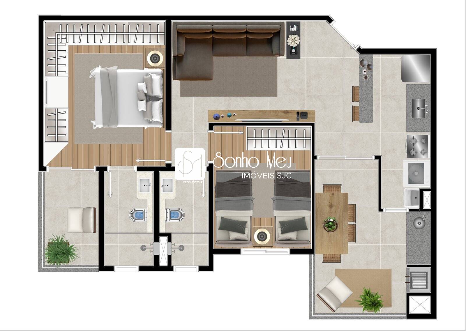 Apartamento, 2 quartos, 61 m² - Foto 9