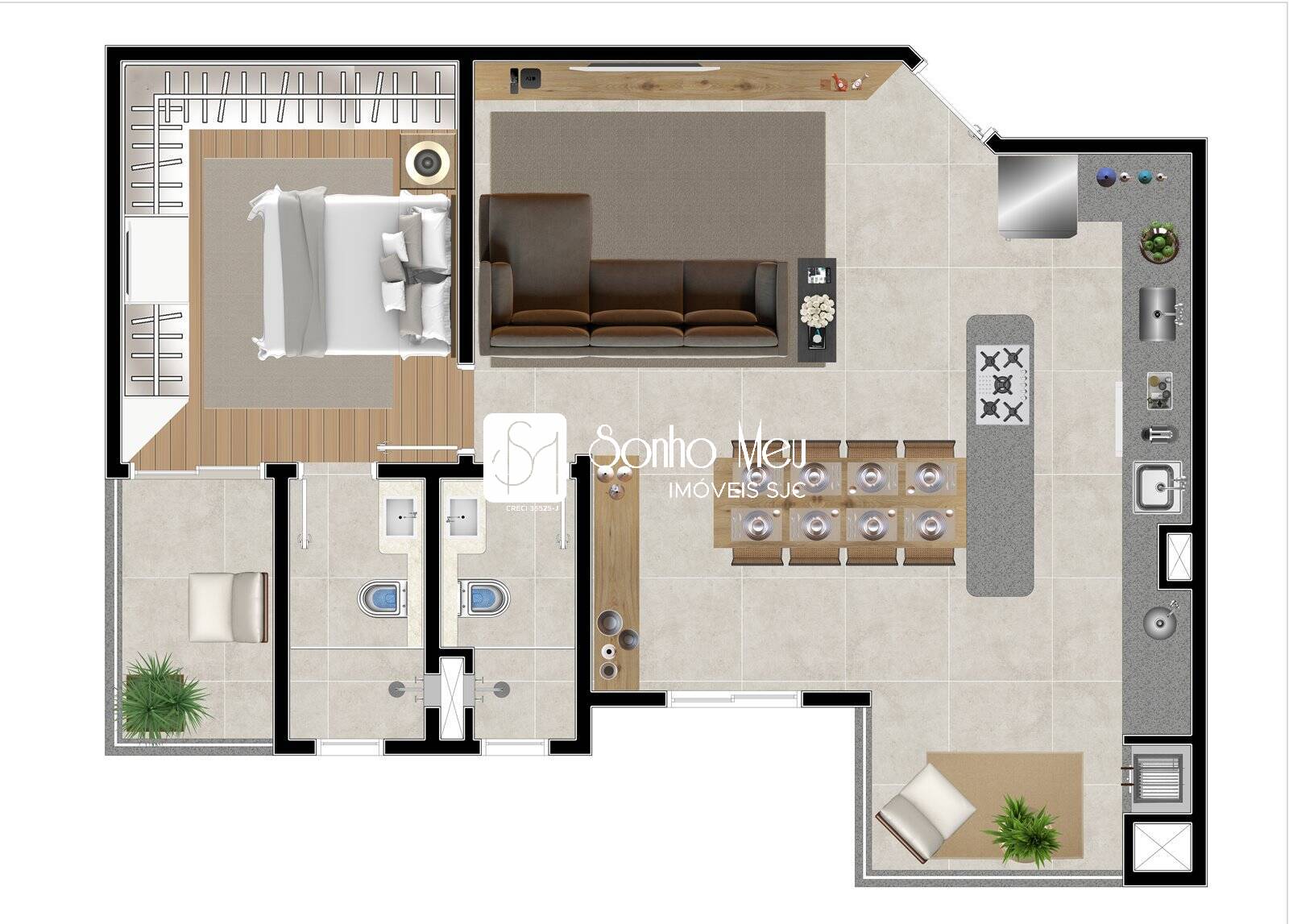 Apartamento, 2 quartos, 61 m² - Foto 10