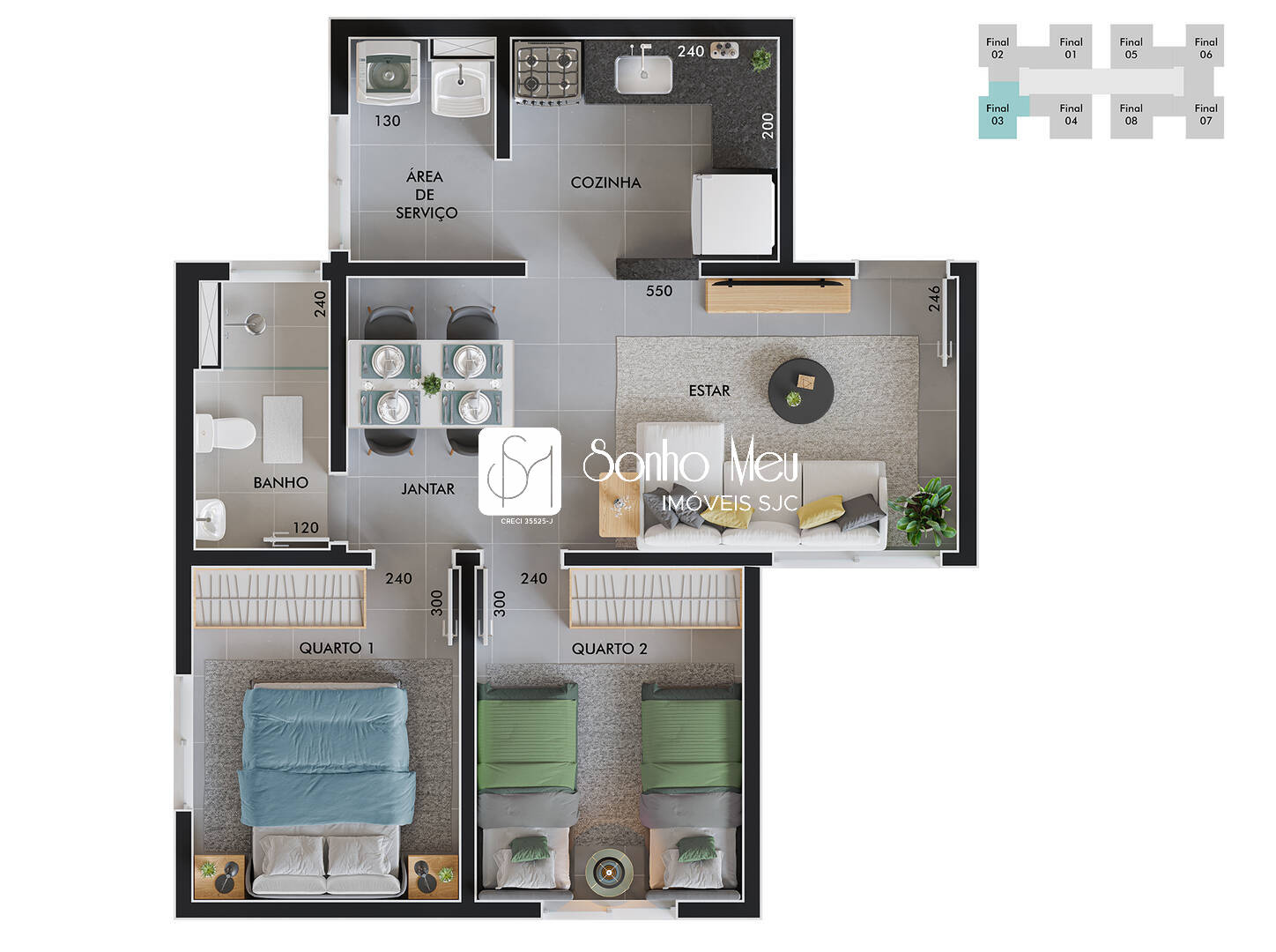 Apartamento, 2 quartos, 46 m² - Foto 19