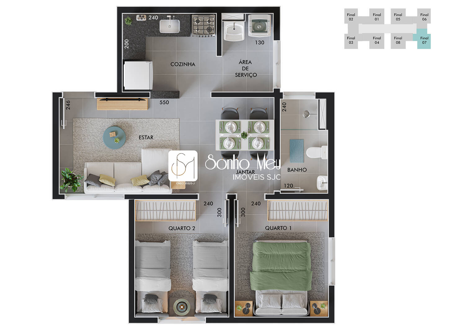 Apartamento, 2 quartos, 46 m² - Foto 23