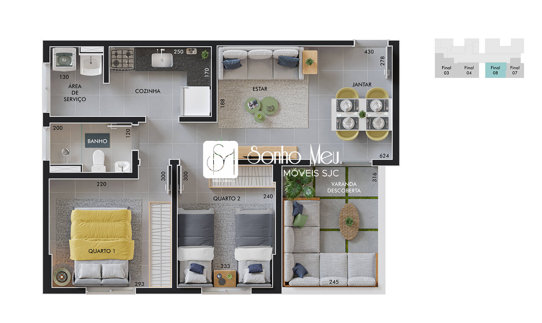 Apartamento, 2 quartos, 53 m² - Foto 17